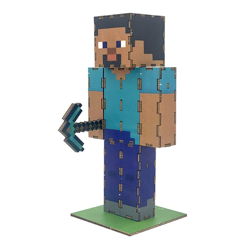 IncrediBuilds: Minecraft: Steve 3D Wood Model Kit