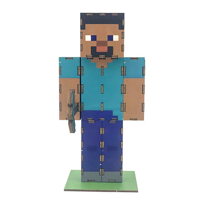 IncrediBuilds: Minecraft: Steve 3D Wood Model Kit