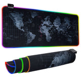 RGB Gaming Mouse Pad World Map