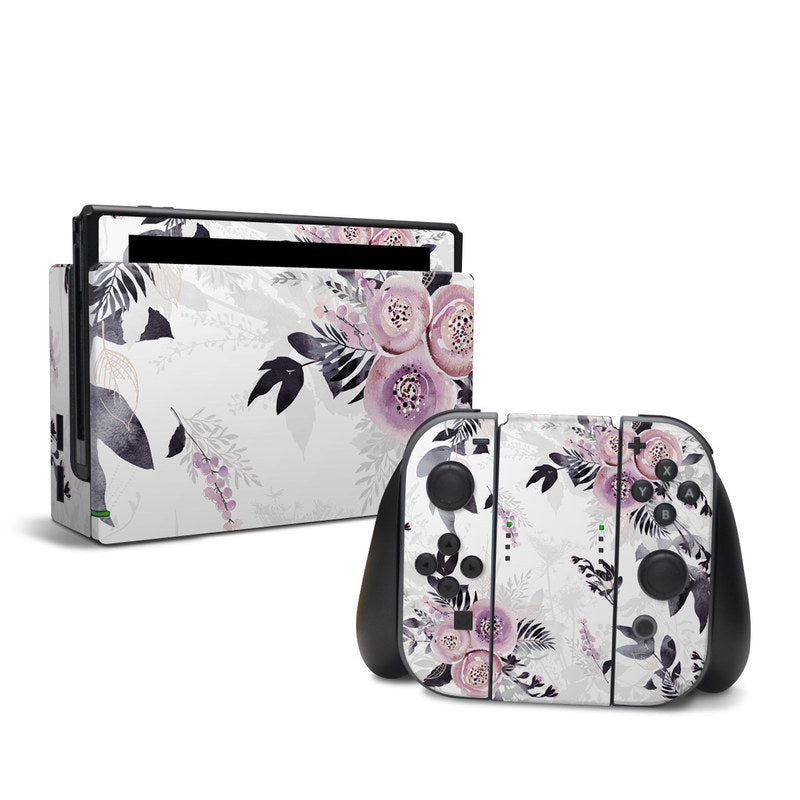 Nintendo Switch Skin - Pink Flowers by DecalGirl