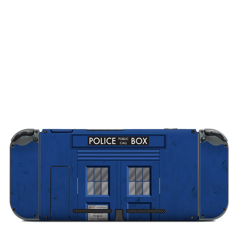 DecalGirl NSB-POLICEBOX Nintendo Switch Console Back Skin - Police Box