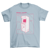 Retro Arcade Blueprint T-Shirt