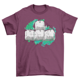 Hand-drawn gaming keyboard t-shirt