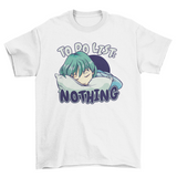 Anime girl sleeping t-shirt