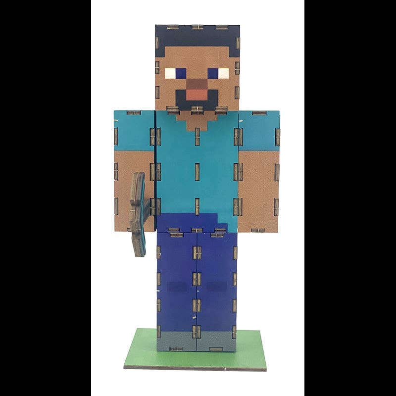 IncrediBuilds: Minecraft: Steve 3D Wood Model Kit